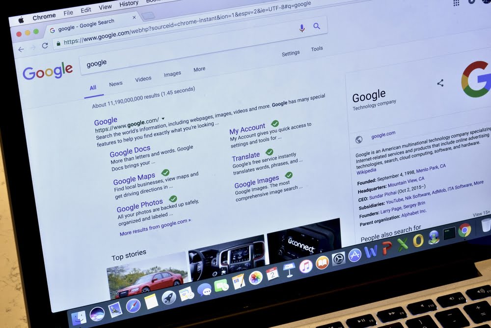 search engine results